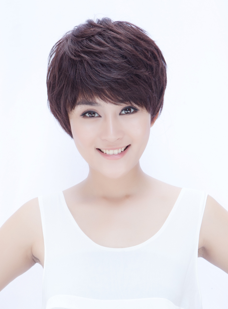 西芙真发<em>假发</em>短发 女 假<em>头发</em> 短<em>假发</em>帅气女 高仿