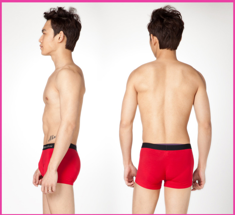 猫人正品 专柜莫代尔<em>男士内裤</em> 精梳木代尔平角