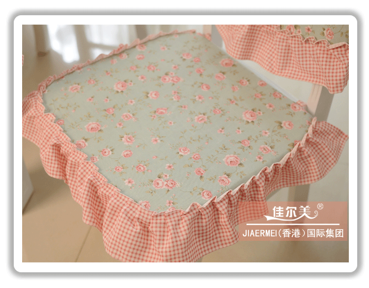 
                                        佳尔美韩版田园棉布椅垫套椅背套餐桌布艺茶几布台布韩版田园餐桌椅套装椅子布 绿野仙踪 6个椅垫 6个椅背 130*180cm桌布                