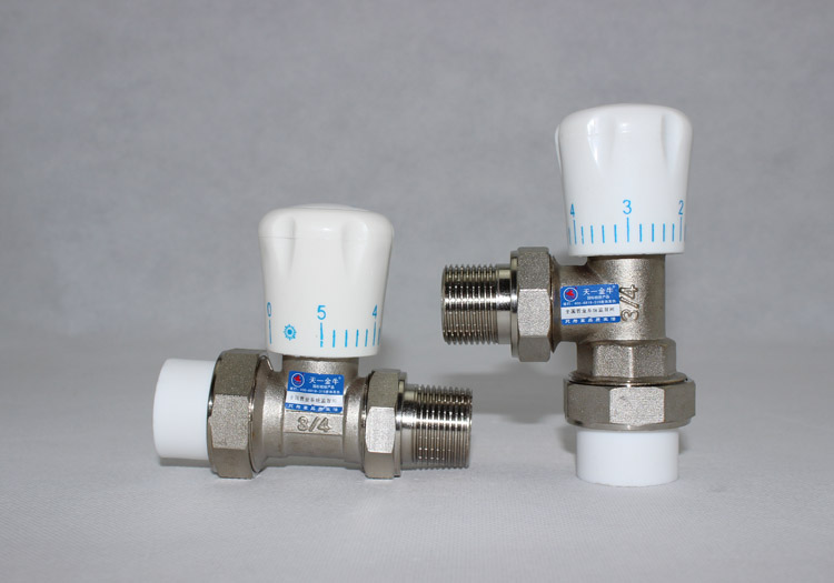 天一金牛 散热器 暖气片ppr6分专用温控阀门 p