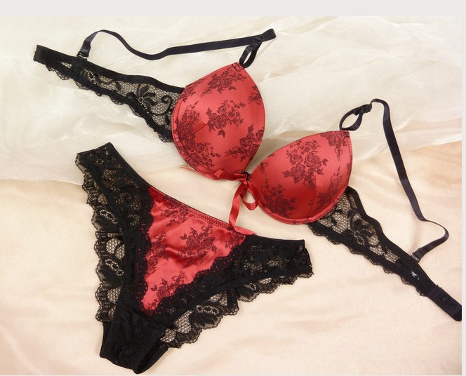 欧美风复古时尚少女士内衣<em>文胸罩</em>套装 性感蕾