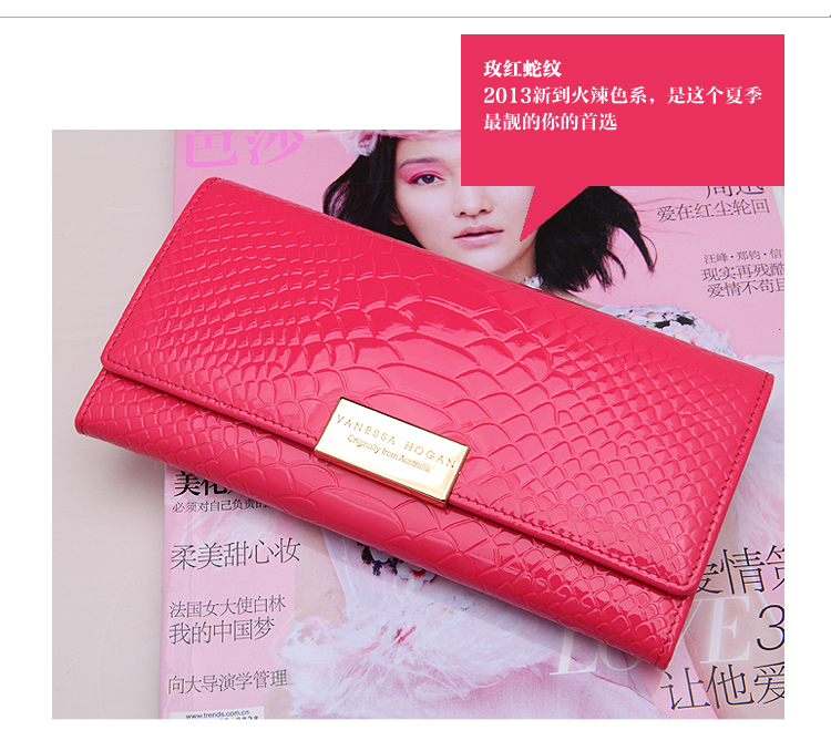 澳洲品牌女包<em>VANESSA</em> HOGAN蛇纹漆皮头层