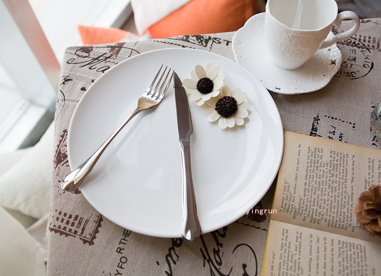 西餐盘子牛排盘10寸性价比 牛排煎锅 条纹质量好推荐