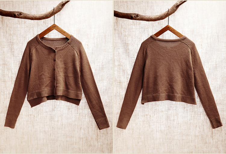 <em>茵曼</em> 冬新款<em>茵曼</em>女圆领<em>开衫毛衣</em>【VC834131