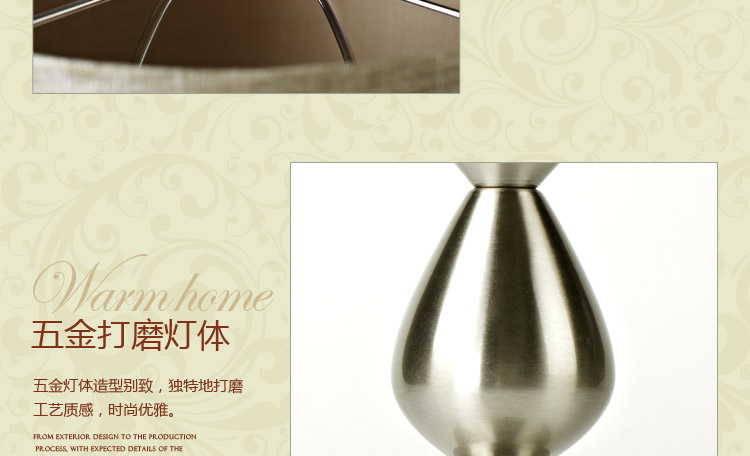 
                                        凡丁堡 美式台灯卧室床头灯书桌台灯卧室床头创意装饰 287 按钮开关                