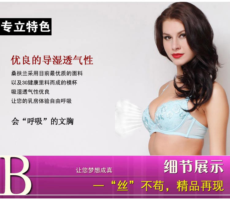 <em>京东商城</em> 桑扶兰新款<em>文胸</em>内衣 <em>薄款</em>性感刺绣超