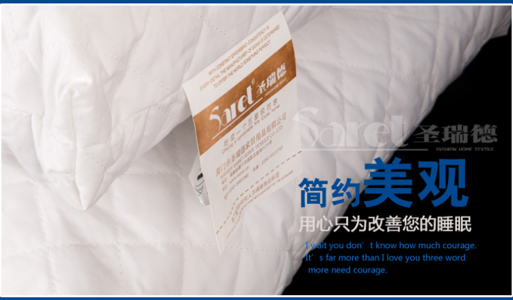 圣瑞德(saret) 天然木棉枕芯 立体枕头单人枕头芯48*74cm 纯棉品质酒店宾馆档次 2个天然木棉枕48*74 48*74cm