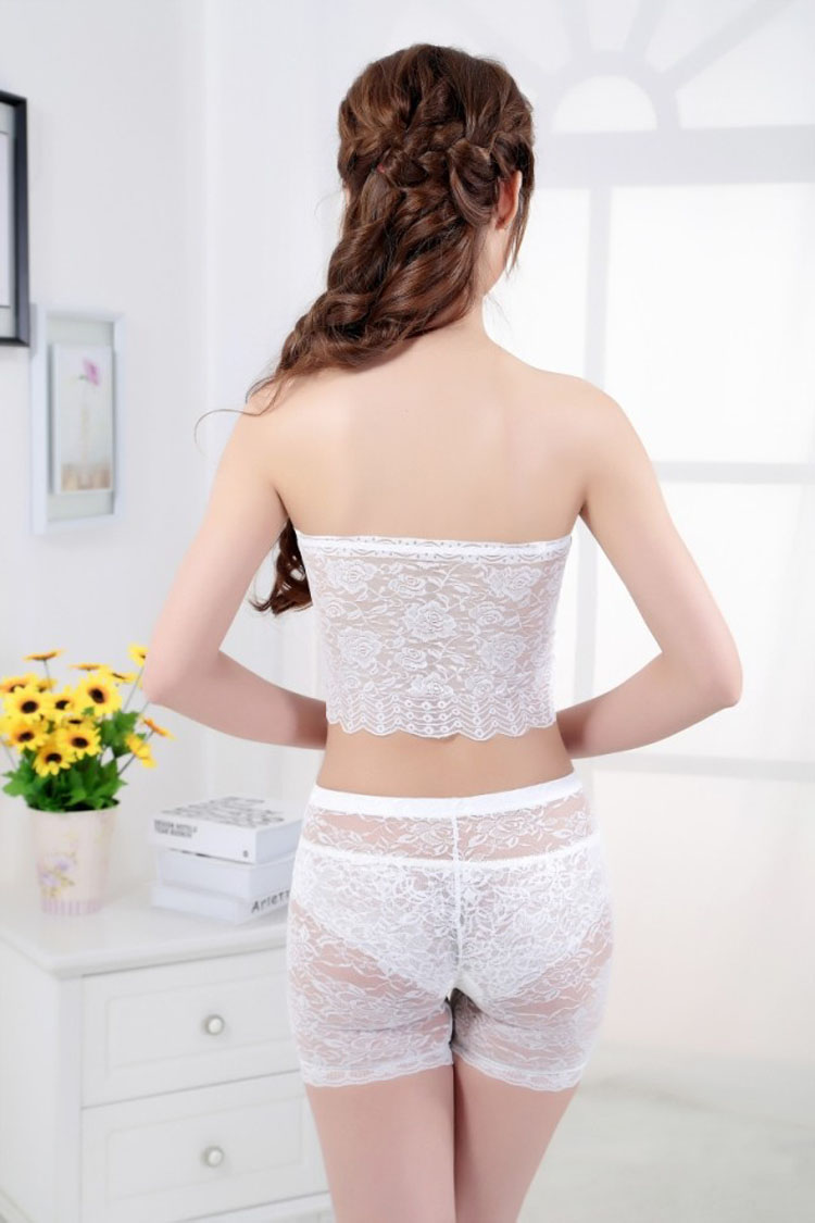 女式夏季穿衣必备蕾丝抹胸防走光无<em>肩带</em>情趣文