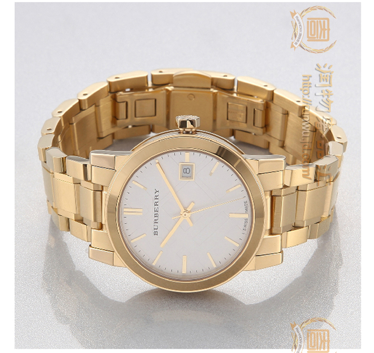 BURBERRY\/巴宝莉手表英伦风情金色石英男女