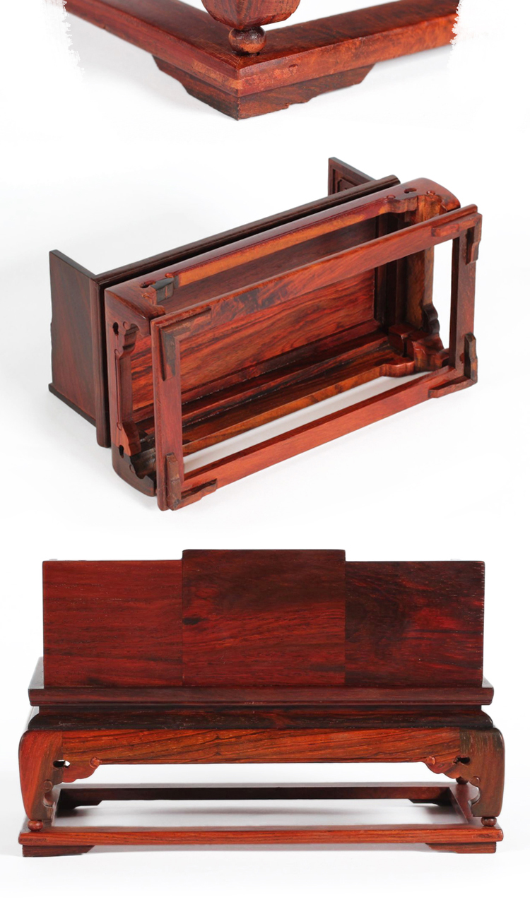 红木家具模型 红酸枝木微缩家具条案 微型家具