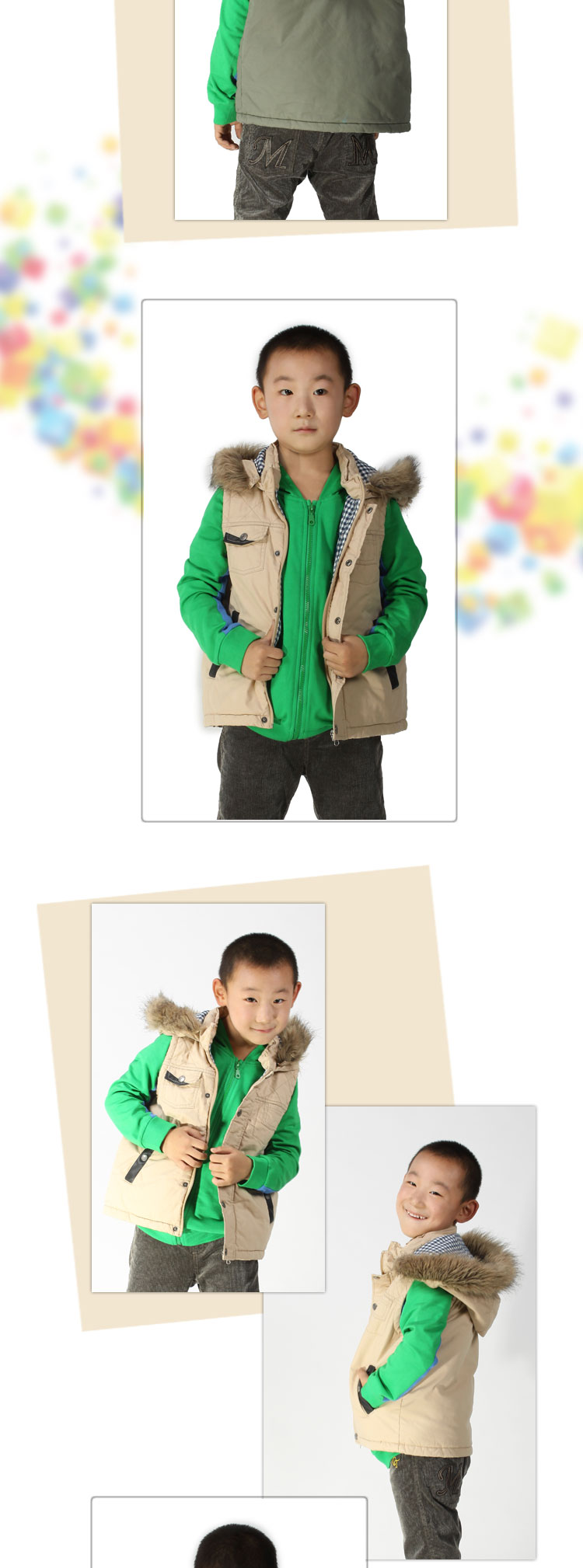 卡波树童装秋冬<em>男童棉马甲</em>秋冬款中小学生保暖