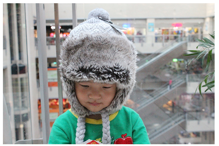 天天商城 儿童男童女童雷锋帽 加厚毛帽 冬季保