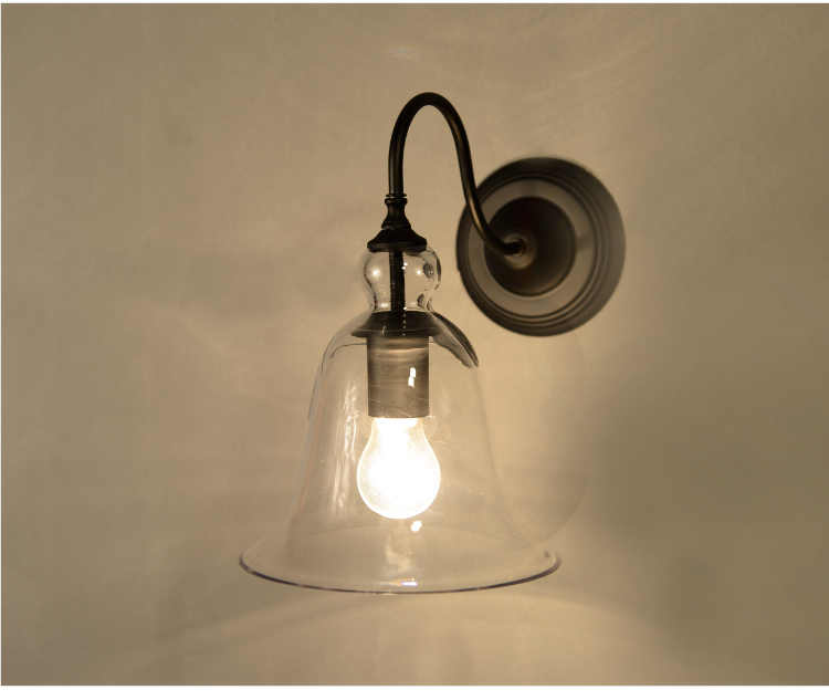 奇居良品 美式北欧简约现代客厅过墙面灯具安