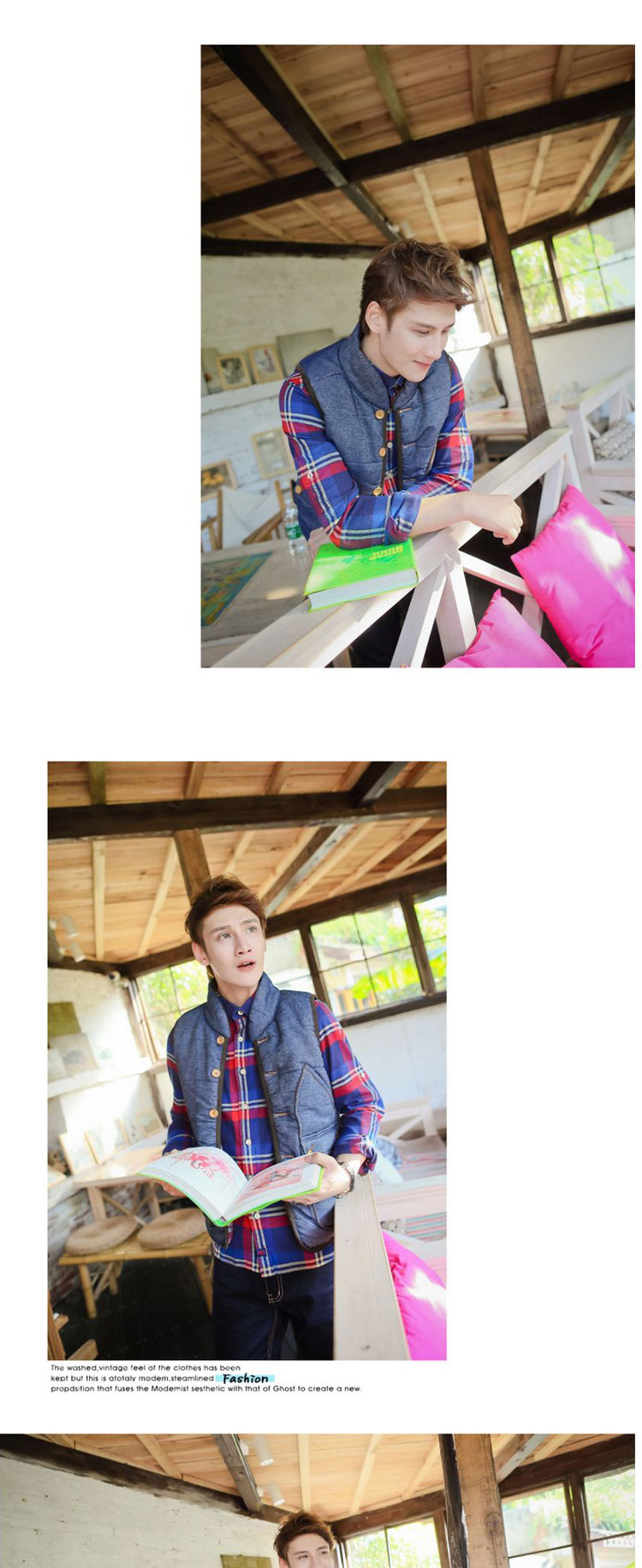 货到付款 2013冬装新款 <em>韩版</em>男装水洗<em>牛仔</em>拼接