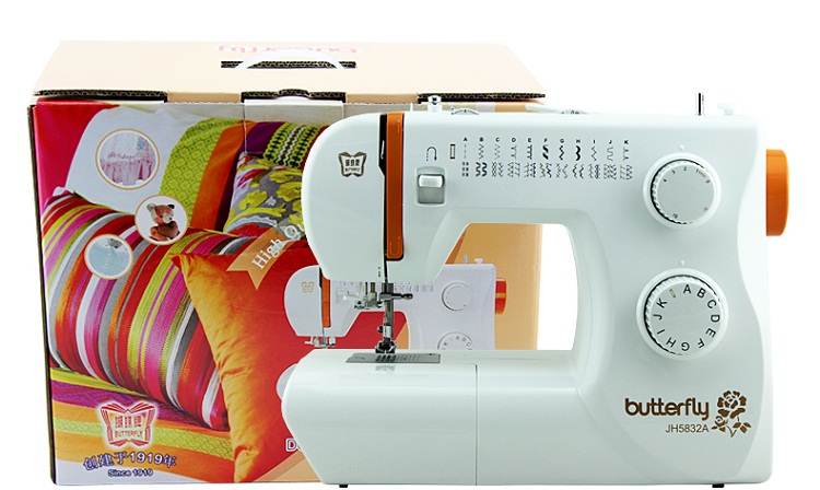 Butterfly蝴蝶牌JH5832A家用多功能电动台式缝纫机