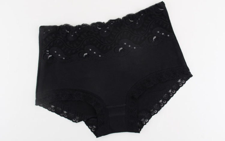 <em>蝶安芬</em>内裤女纯色棉质性感蕾丝花边透明镂空亮