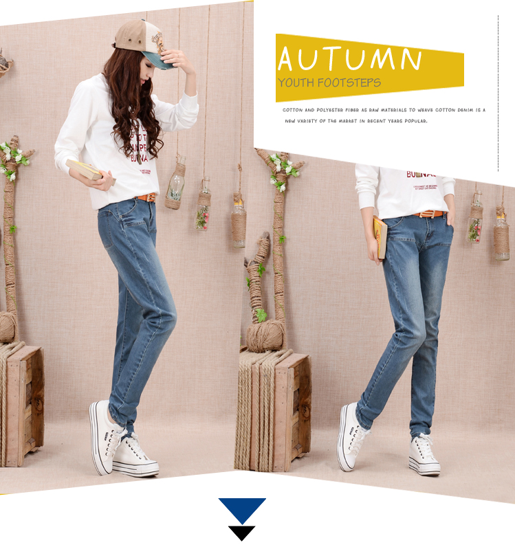 VEE 青春款秋装新款大码韩版哈伦女长裤修身