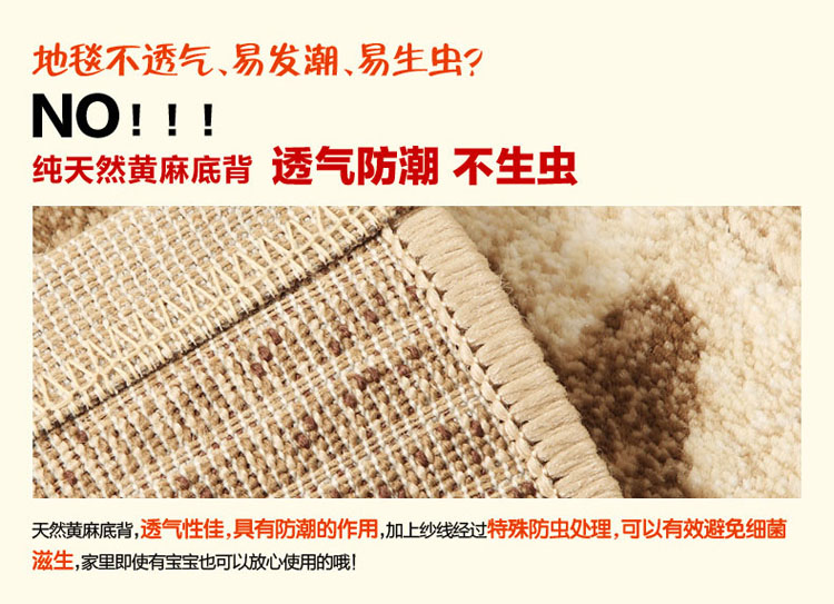 精工 时尚现代简约客厅沙发茶几地毯  卧室床边毯 门厅地垫 进门脚垫 梦幻之都6634b 200*290cm