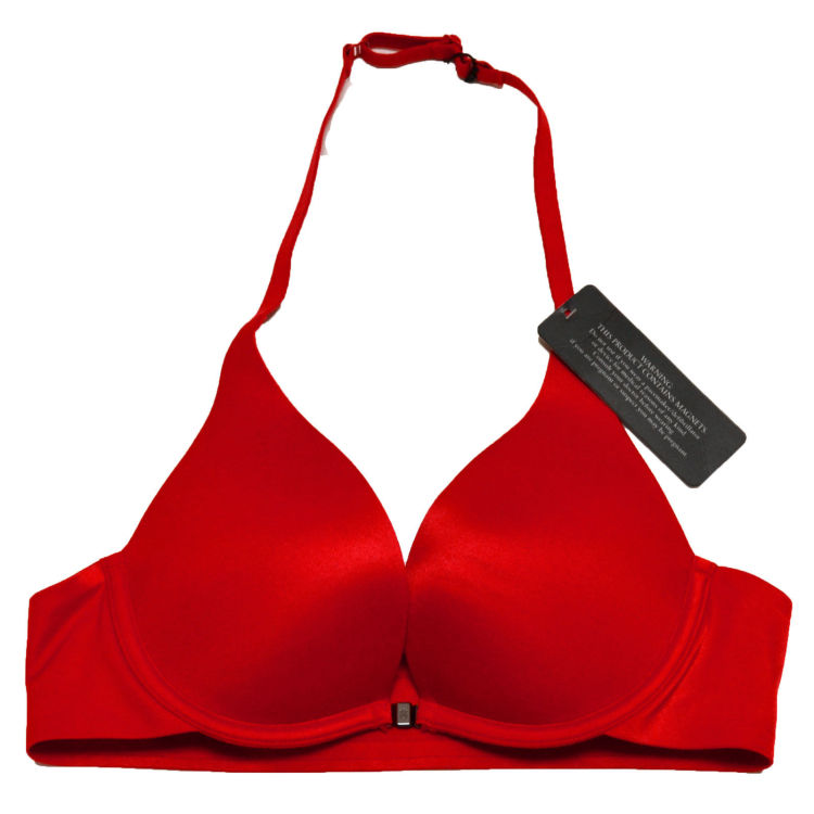 t 维多利亚的秘密 女士红色性感图案<em>文胸 34A码</em>