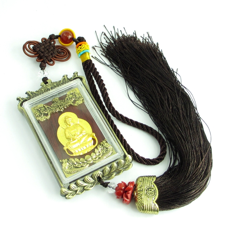 珒福源 开光楞严咒车挂 六字真言 佛光普照 有求