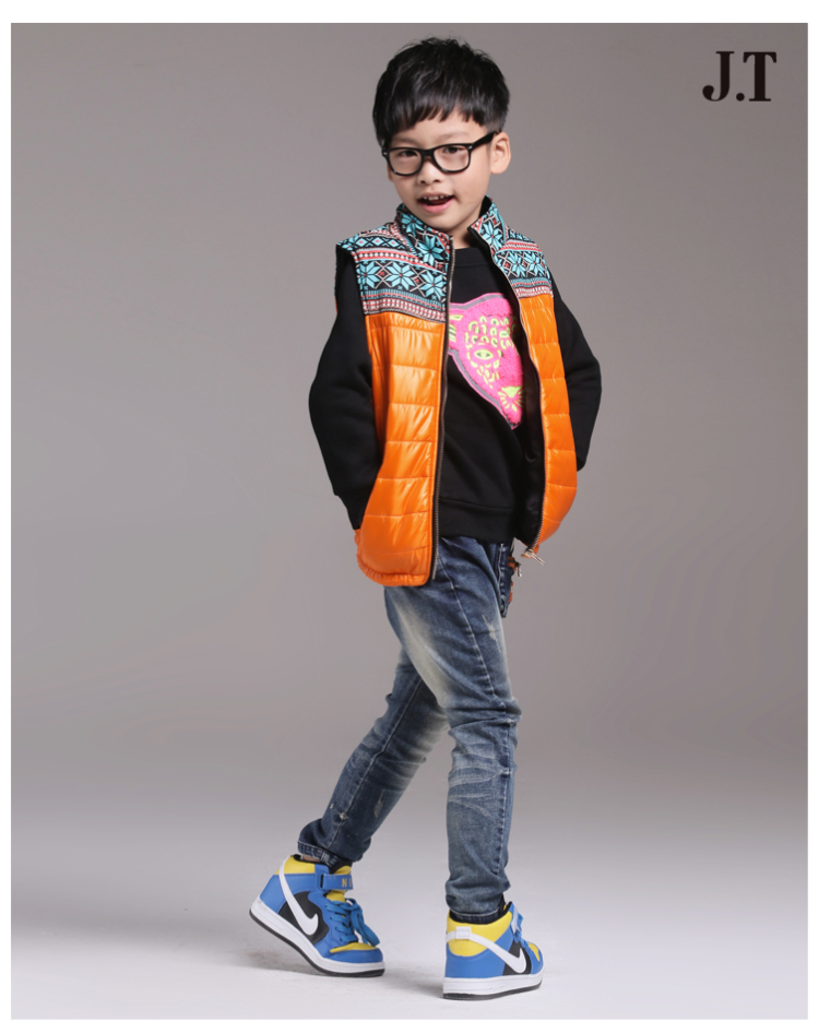 杰克托比童装 2013冬款<em>男童马甲</em>加厚保暖儿童