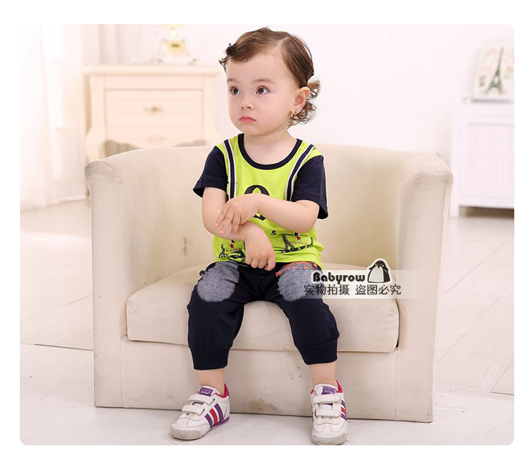 婴幼儿宝宝夏装儿童夏季短袖t恤<em>短裤套装两件</em>