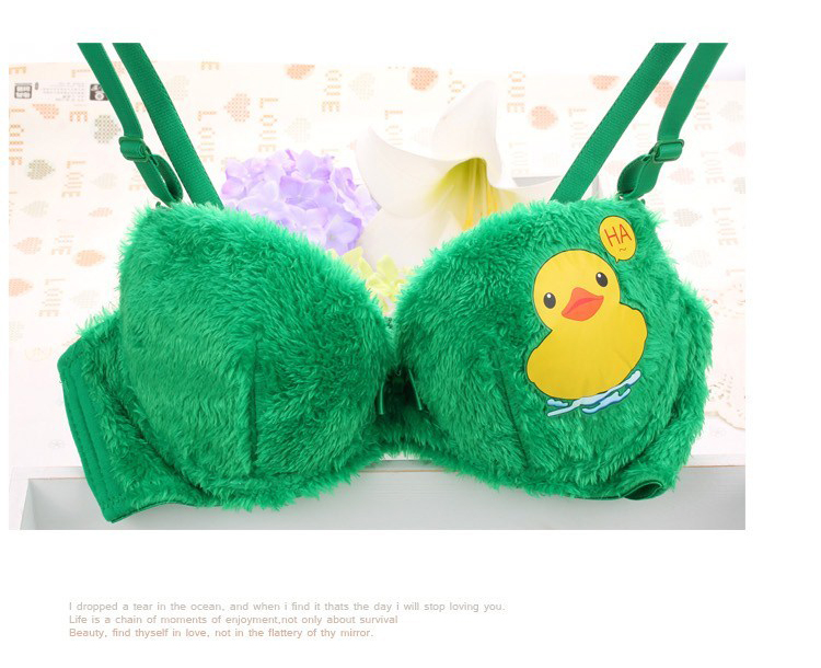 <em>货到付款</em>Saran少女内衣 秋冬款全棉毛绒<em>加厚</em>学