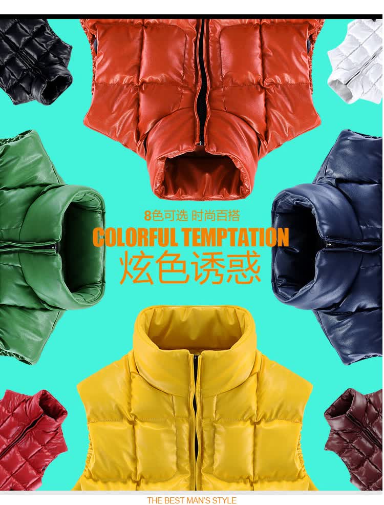 卡迈奴 秋冬新品男款<em>棉马甲个性</em>羽绒马甲可脱