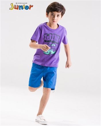 佐丹奴(Giordano)童装 <em>短裤</em> 男英伦风休闲<em>短裤</em>