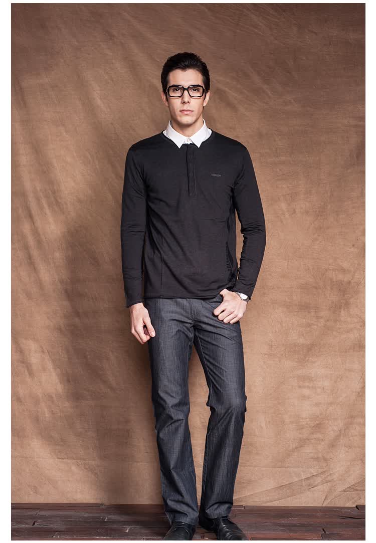 太子龙 高档羊毛商务毛衫 <em>男打底</em>针织衫 <em>毛衣外</em>