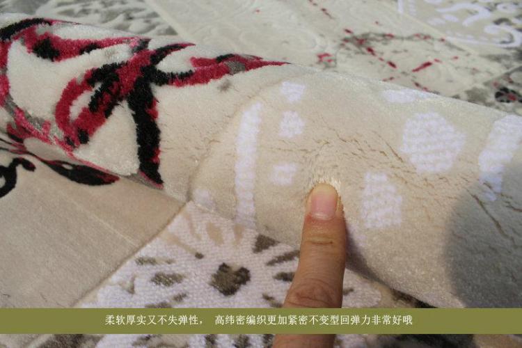 
                                        博奕地毯boyi 土耳其进口地毯 欧式韩式田园风简约现代客厅茶几地毯 Ebru 1824a 160*230cm                