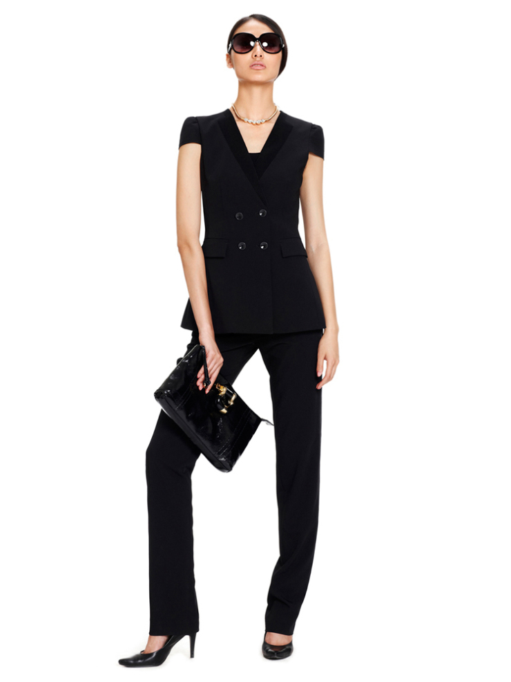 YOUSOKU 纯<em>羊毛</em> <em>黑色</em> 时尚必备 百搭 女士 西