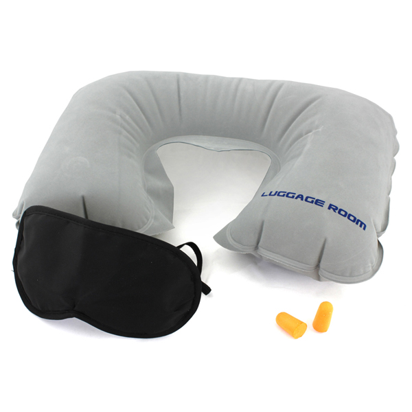 LR行李房 飞机旅游旅行三宝 u型充气护颈枕午