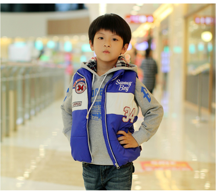 英格里奥春款<em>男童棉马甲</em>外套16007 英国红 13