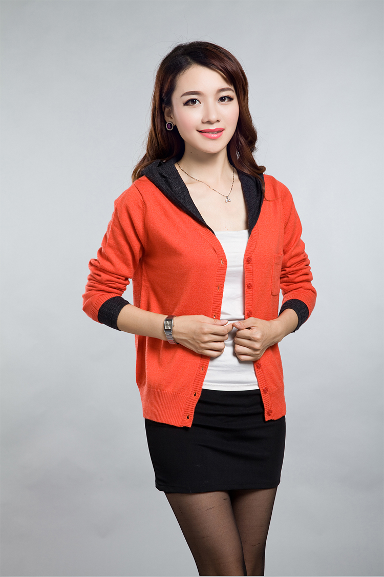 淘特<em>暖</em>2014春装新款女装<em>羊绒</em>衫 V领<em>开衫</em>休闲