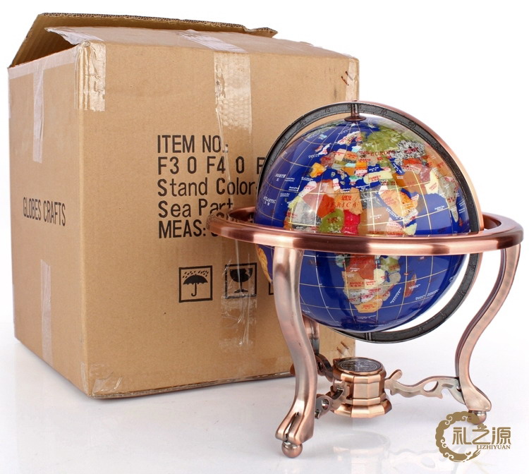 礼佳诚 办公室摆件 风水地球仪 工艺品家居摆设
