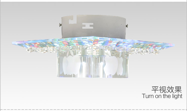 帝歌(DECC)led水晶壁灯现代简约玄关灯客厅门厅过道阳台灯具水晶灯饰1613 玄关灯3w