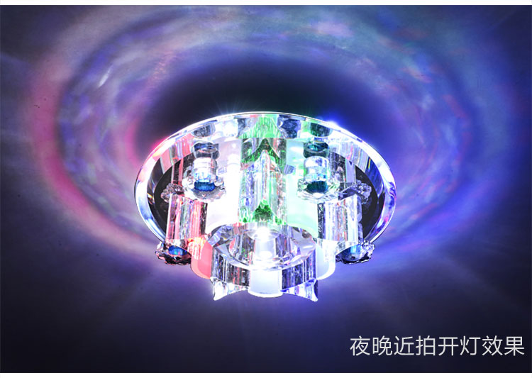 帝歌(DECC)led水晶壁灯现代简约玄关灯客厅门厅过道阳台灯具水晶灯饰1726兰