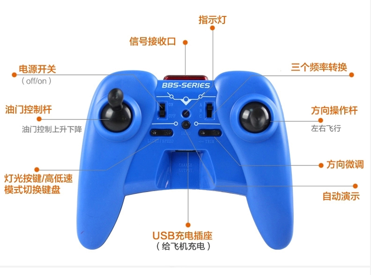 LUCKYTED 宝贝星[耐摔王]儿童玩具 遥控飞机