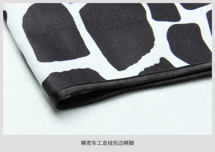 o<em></em>nEBUYE <em>斑马</em>印花<em>短裤女</em>套装2014夏欧根纱