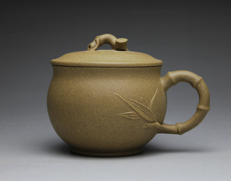 紫砂杯子宜兴全手工茶杯茶壶茶具紫砂壶杯正品原矿紫砂盖杯 老段泥 珍品清香