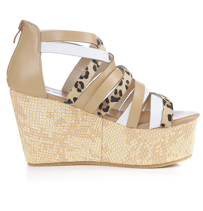 verycram维蔻2012夏季新款牛皮厚底坡跟