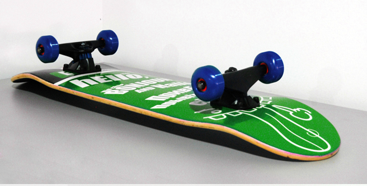 布朗特滑板 Blunt滑板 入门级专业滑板 绿Hello