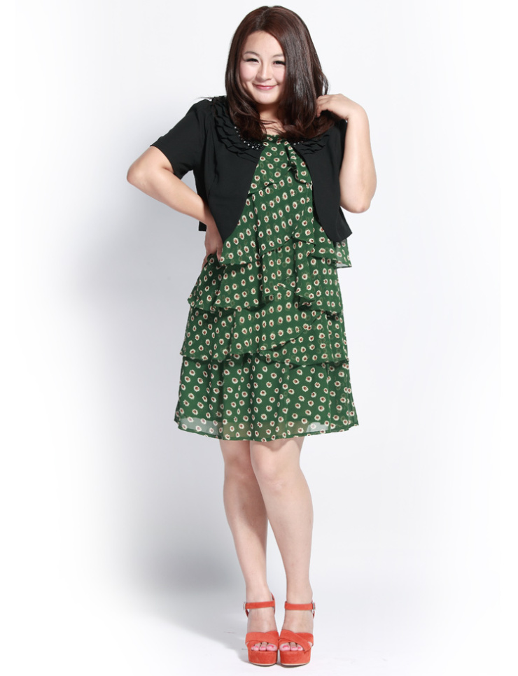 MSSHE 大码女装2012夏装新款 <em>胖妞连衣裙</em>无