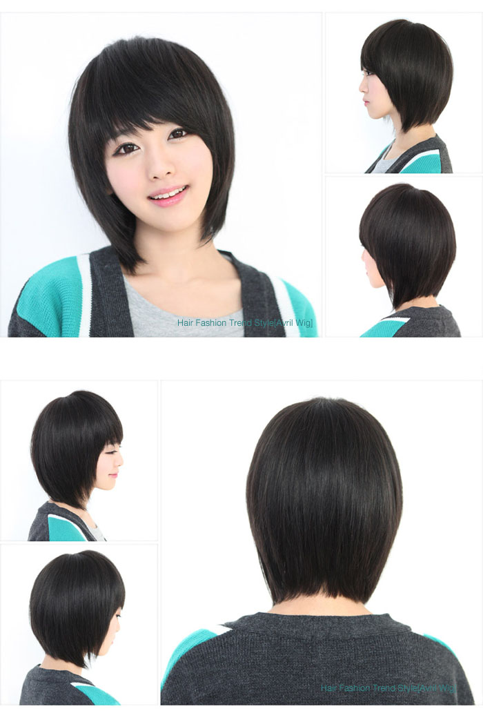 贝丽丝假发 <em>斜刘海bobo</em>头波波头韩国新款<em>发型</em>