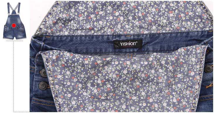 以纯 2012夏装 女装低腰背带牛仔<em>短裤</em>122205