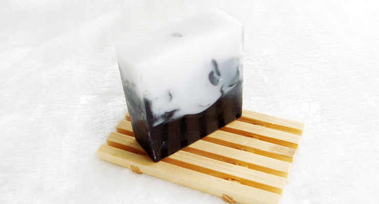 妮丽雅 男士竹炭牛奶洁面皂100g健白紧致精油