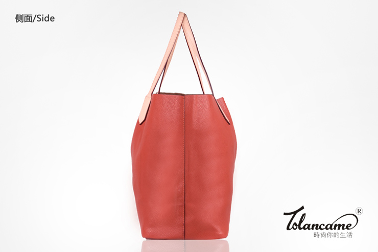 tolancame\/图兰蔻 新款欧美大包单肩子母包包中