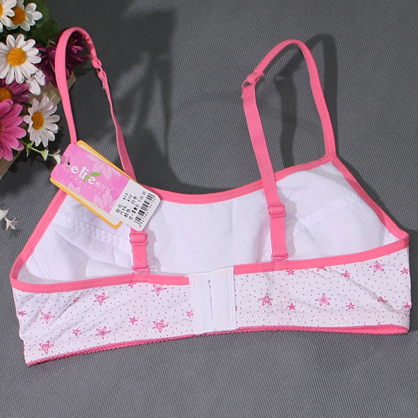 怡兰芬少女<em>文胸纹胸罩</em>学生内衣 <em>无</em>钢圈后背搭