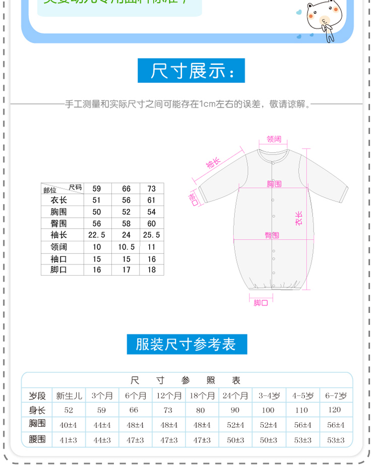 贝贝帕克 森林乐园妙妙装 宝宝衣服 蓝 66价格